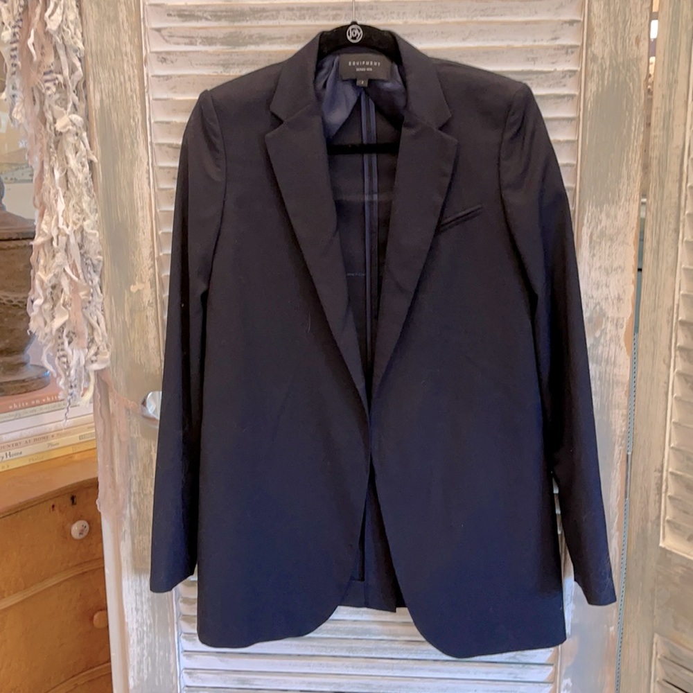 Equipment navy blazer size 2.